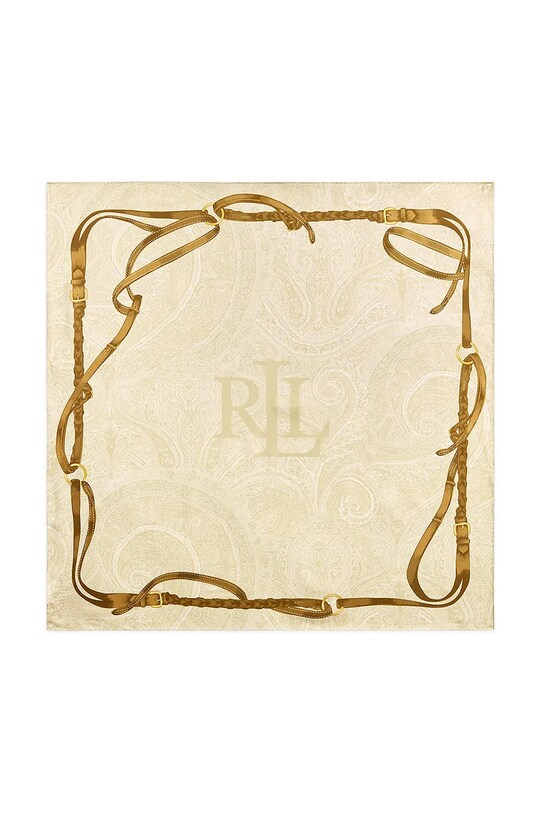 Lauren Ralph Lauren selyem kendő mintás bézs 454972544