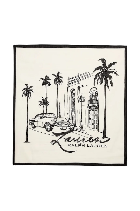 Хустка з домішкою шовку Lauren Ralph Lauren 454972553 бежевий SS25