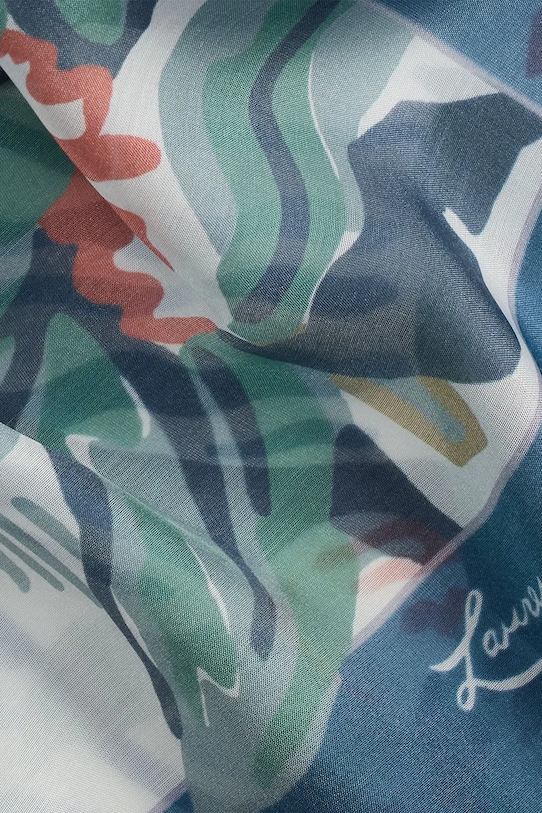 Doplnky Šatka s prímesou hodvábu Lauren Ralph Lauren 454972556 modrá