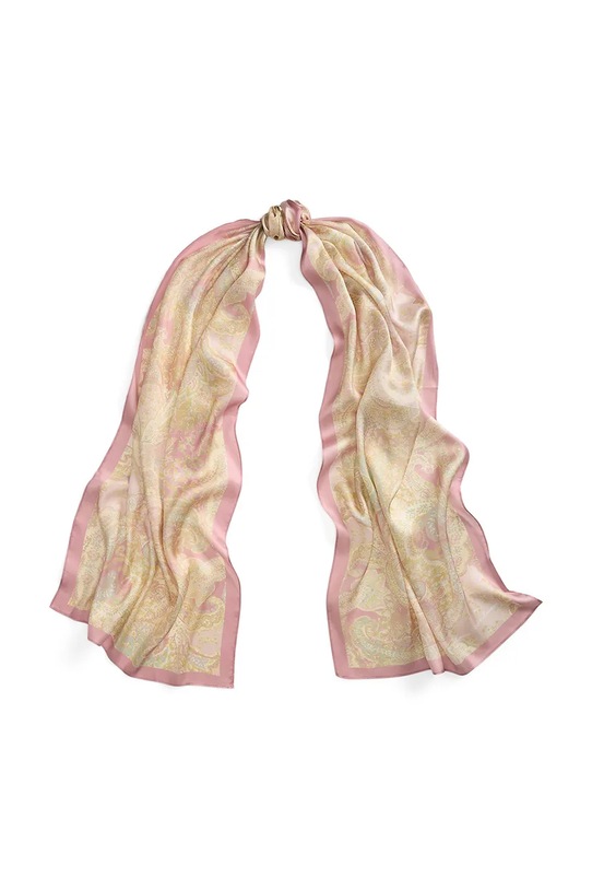 Hodvábny šál Lauren Ralph Lauren hodváb ružová 454972564