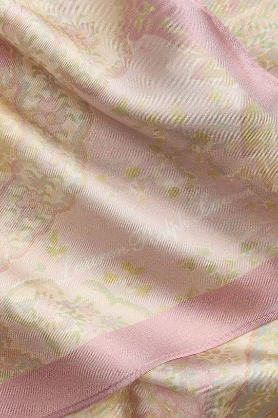 Doplnky Hodvábny šál Lauren Ralph Lauren 454972564 ružová
