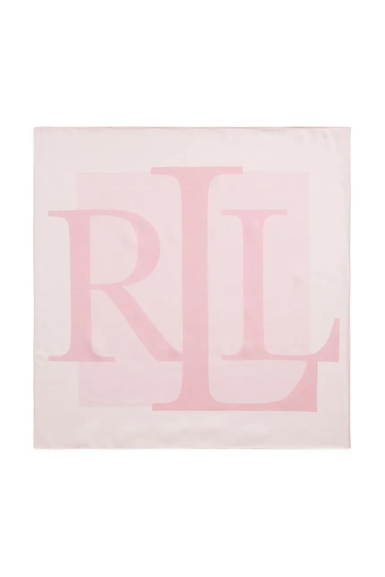 Hodvábna šatka Lauren Ralph Lauren 454972570 ružová SS25