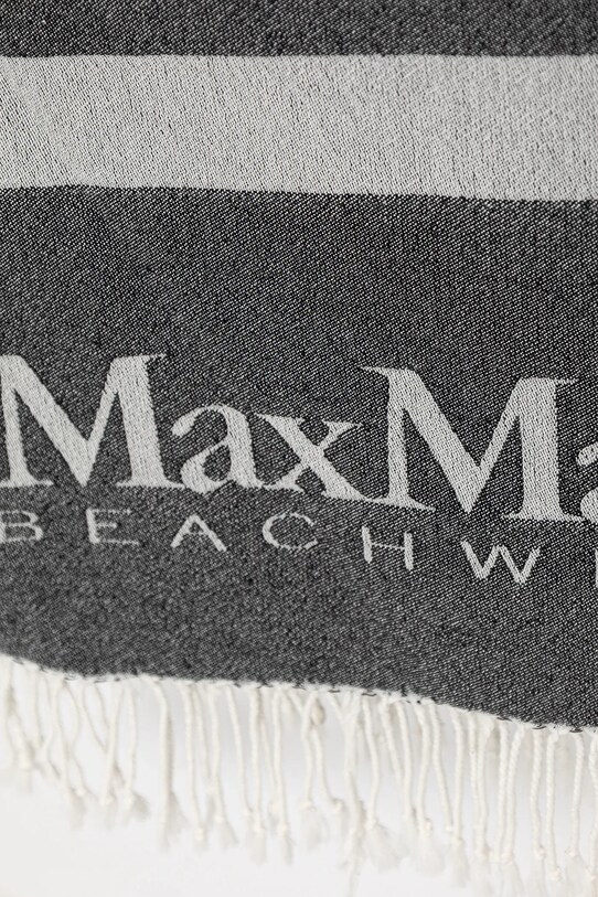 Max Mara Beachwear esarfa din bumbac 2516591019600 gri SS25