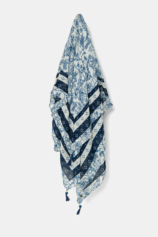 Pepe Jeans kendő BEGONA SCARF mintás kék PL110702