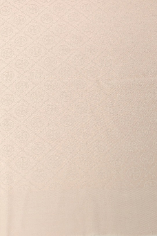 Аксесуари Шовкова хустка Tory Burch T Monogram Jacquard Traveler 160570.650 бежевий