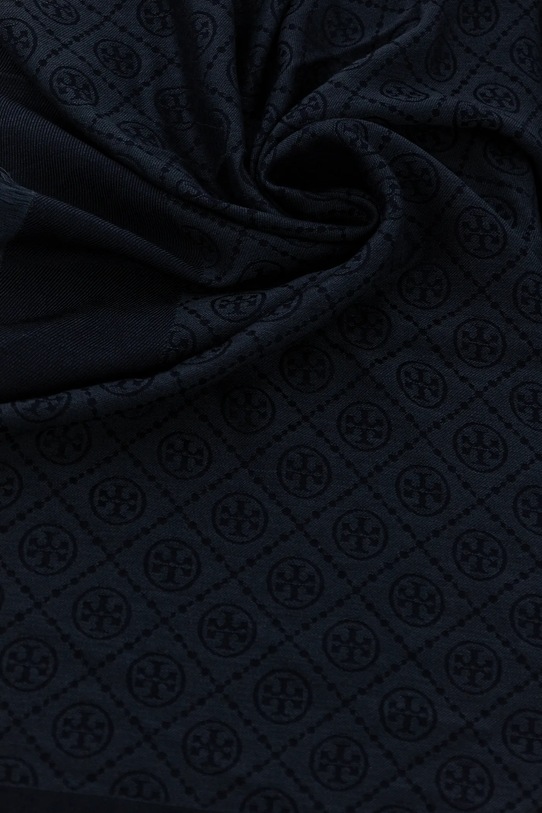 Accesorii Tory Burch esarfa T Monogram Jacquard Traveler 160570.405 bleumarin