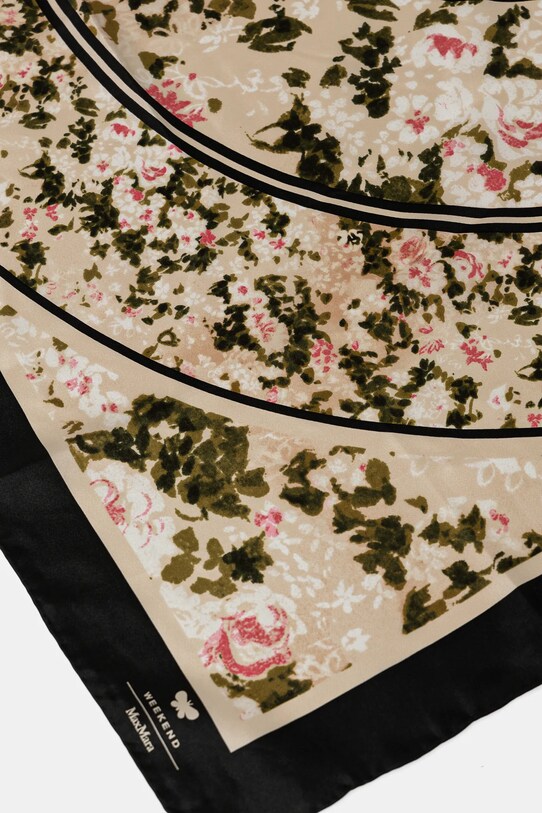 Hodvábna šatka Weekend Max Mara 2515541094600 zelená SS25