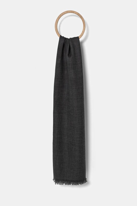 Вълнено пончо Weekend Max Mara вълна сив 2515731014600