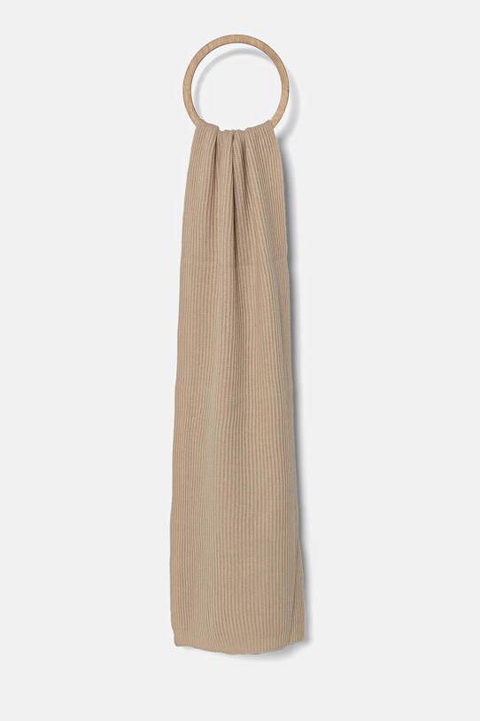 Кашеміровий шарф Weekend Max Mara вовна бежевий 2515741014600