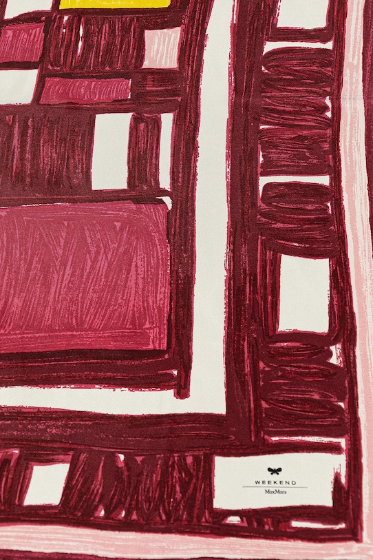 Hodvábna šatka Weekend Max Mara 2515541035600 ružová SS25