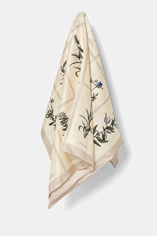 Svileni rubac Weekend Max Mara tkanina bež 2515541055600