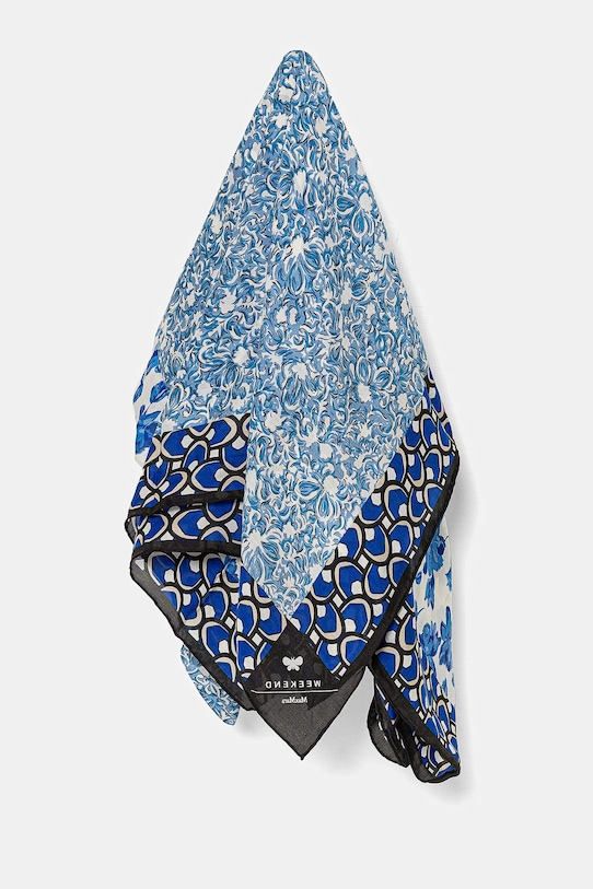 Weekend Max Mara o esarfa de matase panza albastru 2515541065600