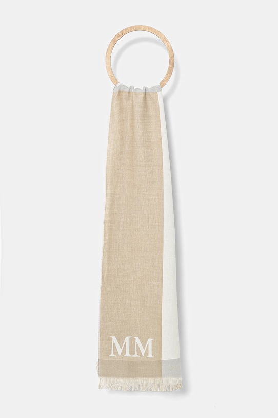 MM eșarfă din amestec de lana cu modele bej 2516541017600