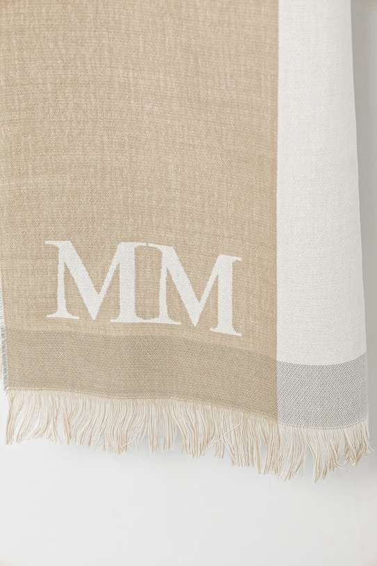 MM eșarfă din amestec de lana 2516541017600 bej SS25