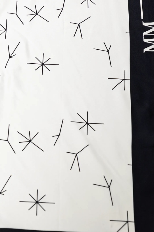 Hodvábna šatka MM 2516541027600 biela SS25