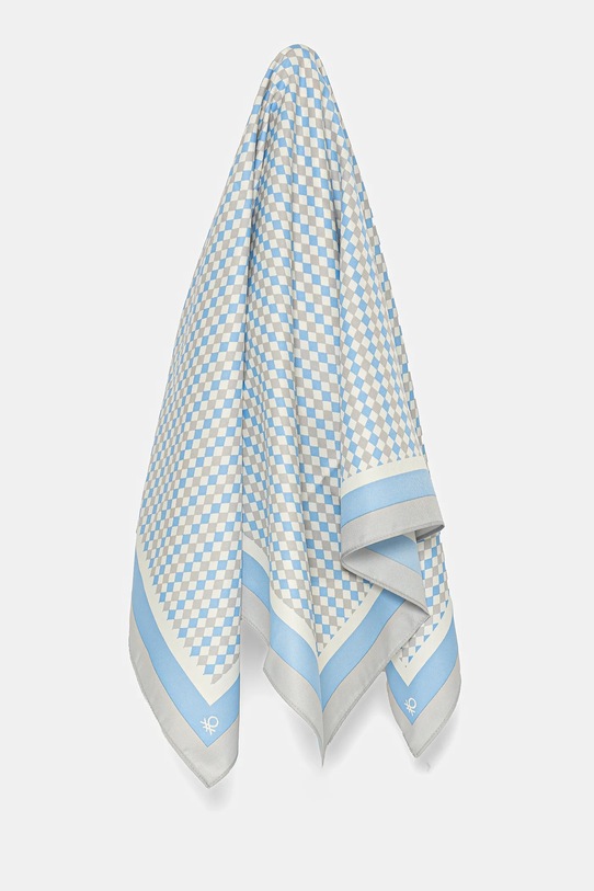 United Colors of Benetton eșarfă panza albastru 6SJ9DU013