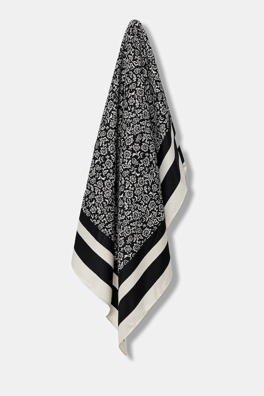 Хустка United Colors of Benetton тканина чорний 6SJ9DU013