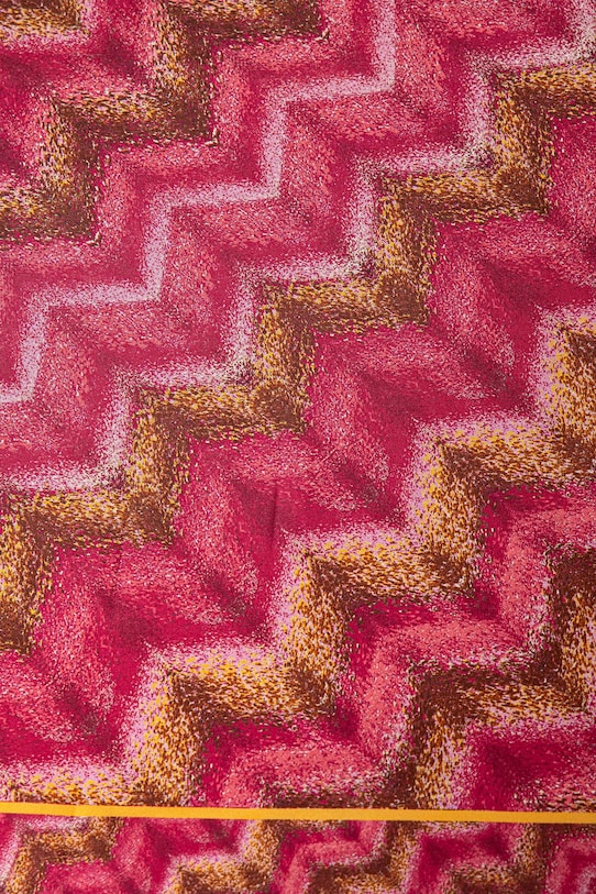 Svilena rutica Missoni FO41TWDA043 roza SS25