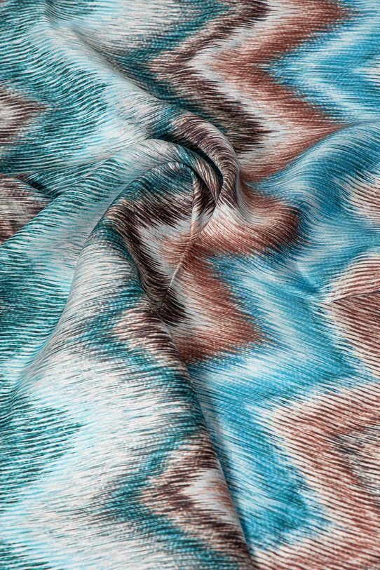 Akcesoria Missoni apaszka jedwabna FO41TWDA045 szary