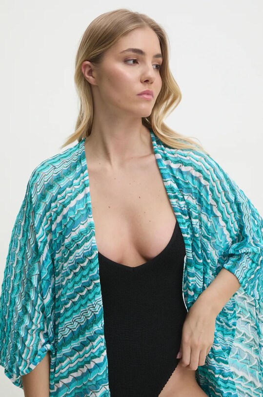 Missoni camasa de plaja turcoaz MAWZCMDA019