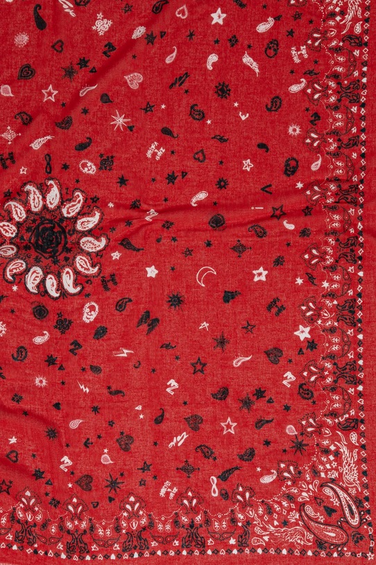 Bavlněný šátek ZADIG&VOLTAIRE OWSC01499.648 červená SS25