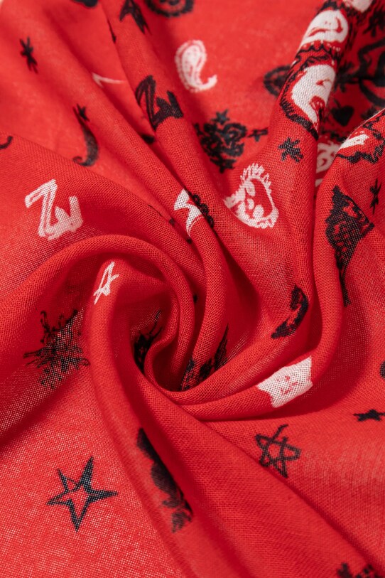 Аксесуари Бавовняний шарф ZADIG&VOLTAIRE OWSC01499.648 червоний