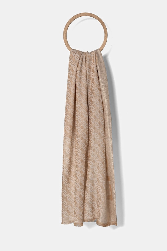 Liu Jo szal tkanina beżowy 2A5004.T0300