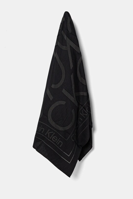 Хустка Calvin Klein тканина чорний K60K612977