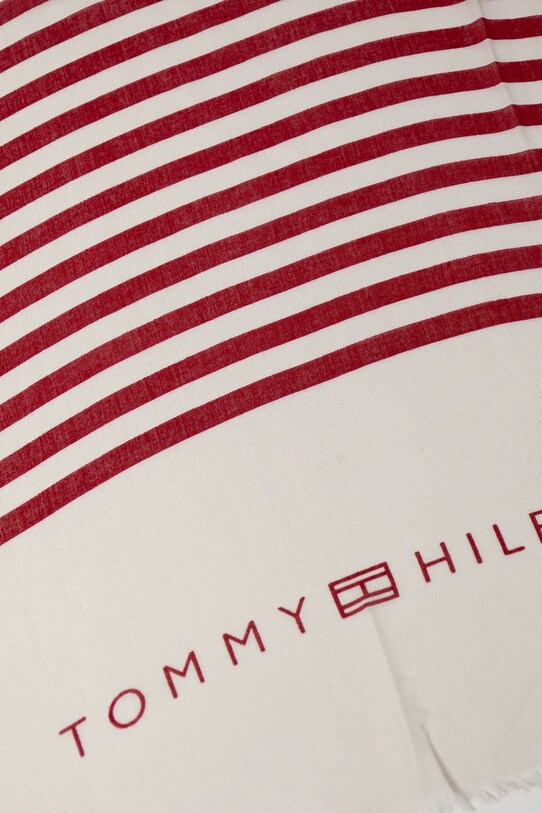 Μεγάλο κασκόλ Tommy Hilfiger AW0AW17142 κόκκινο SS25