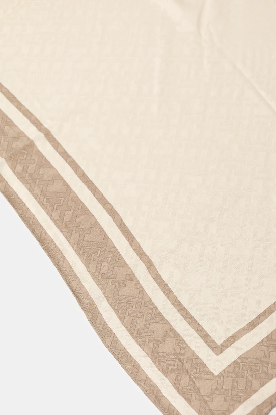 Hedvábný šátek Tommy Hilfiger AW0AW17144 béžová SS25