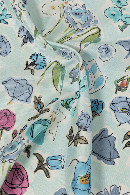 Аксесуари Шовкова хустка на шию Furla WT00021.BX3853.TA600 бірюзовий