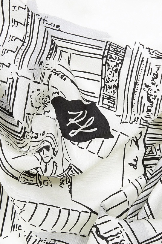 Doplnky Hodvábna šatka Karl Lagerfeld A2W33071 biela