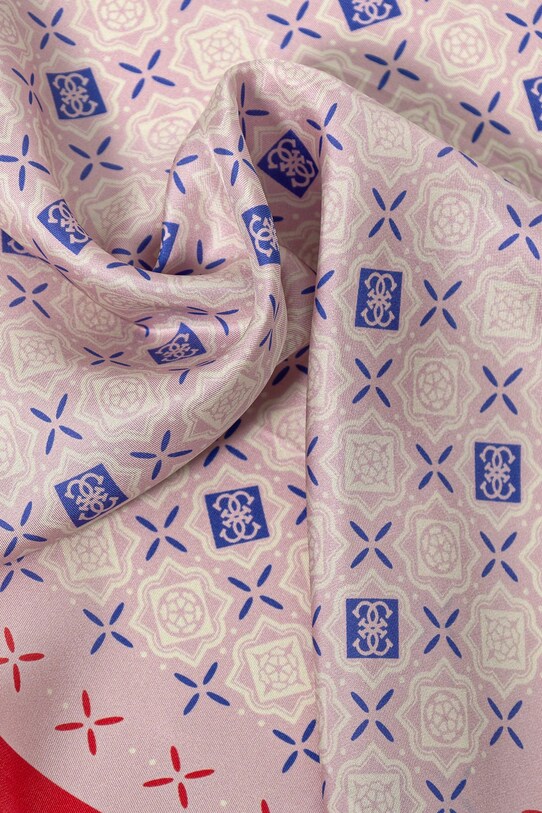 Doplňky Hedvábný šátek Guess AW5294.SIL53 růžová
