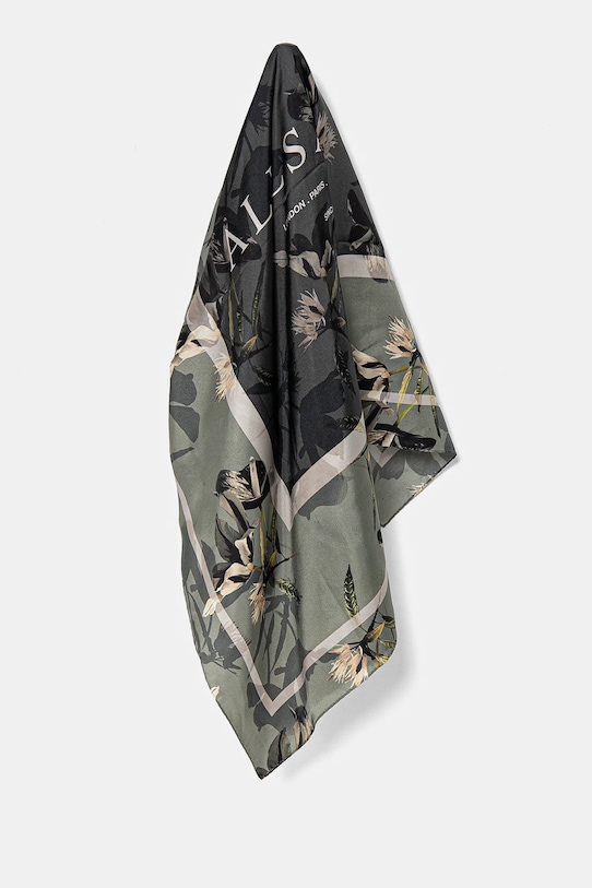 AllSaints esarfa de matase matase verde 29AS101729