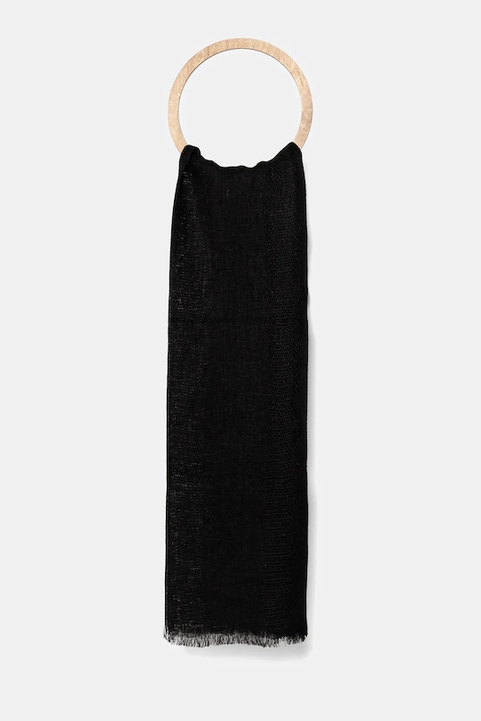 United Colors of Benetton șal de in panza negru 64GSDU01S