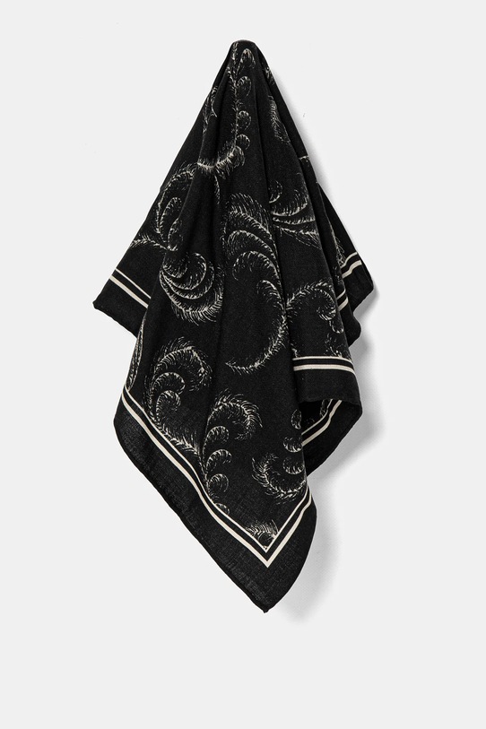 The Kooples eșarfă de lână panza negru AMFO30001K