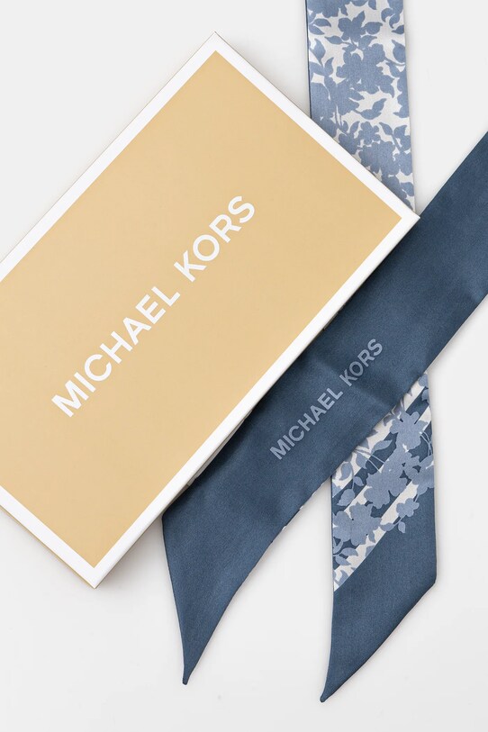 Hodvábna šatka MICHAEL Michael Kors 540224 modrá SS25