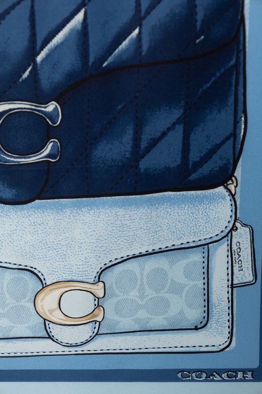 Coach apaszka damska 29CAS76 niebieski SS26