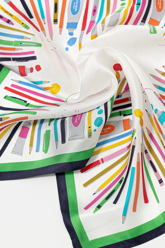 Doplnky Hodvábna šatka Kate Spade 29KS1004598 biela