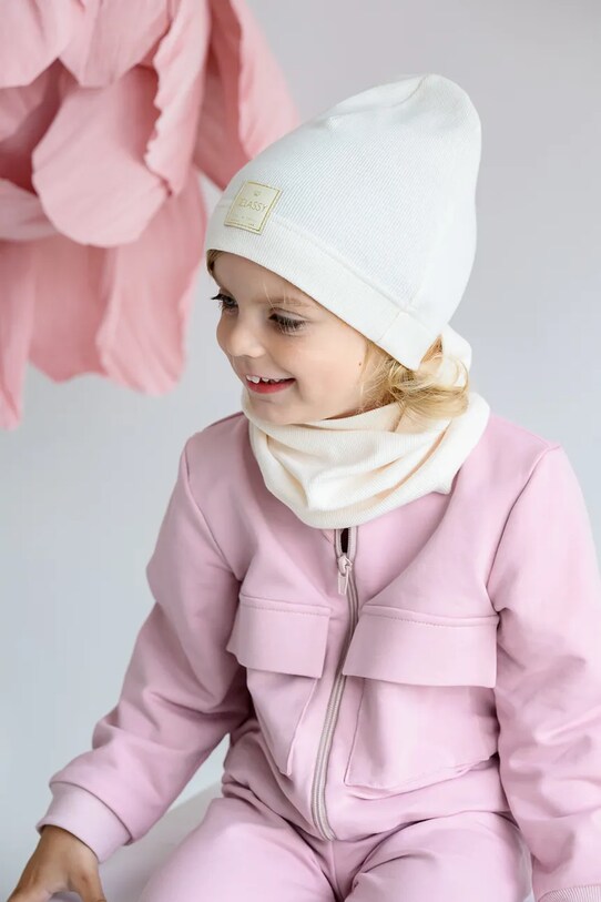 Dječji cjevasti šal Jamiks SALAMED tanka bijela SALAMED.Komin.JWH080.K