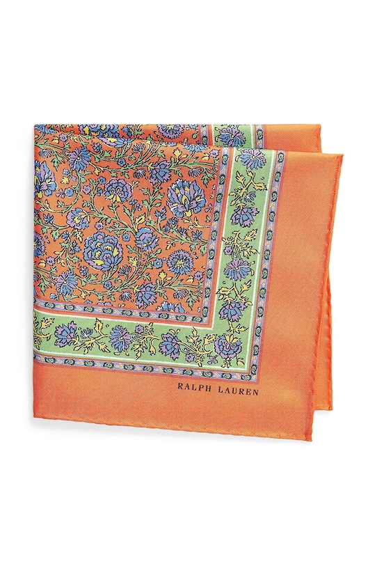 Polo Ralph Lauren chusta jedwabna pozostałe pomarańczowy 712957640