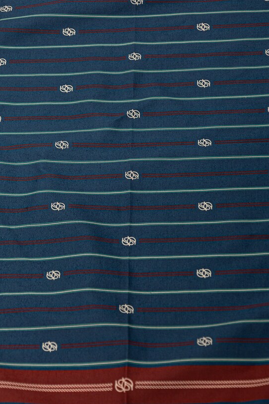 Drôle de Monsieur eșarfă din bumbac Le Foulard RayE Monogramme G.BA014.CO128.BE bleumarin SS25