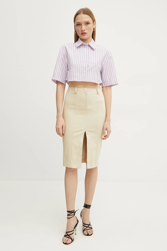 Patrizia Pepe spódnica 8G0443.A543 beżowy SS25