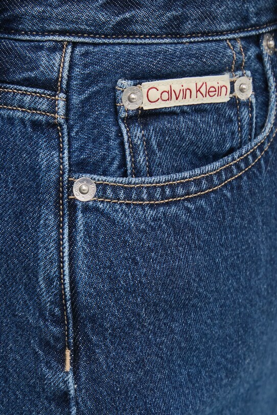 Calvin Klein Jeans fustă din denim bleumarin J20J224531