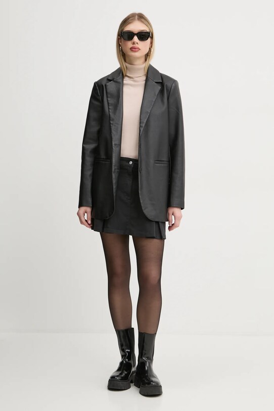 Traper suknja Tommy Jeans DW0DW19366 crna SS25