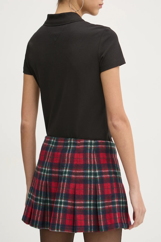 Odzież Tommy Jeans spódnica z domieszką wełny DW0DW21249 granatowy