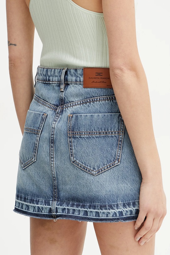 Îmbrăcăminte Elisabetta Franchi fusta jeans GJ34N51E2 albastru
