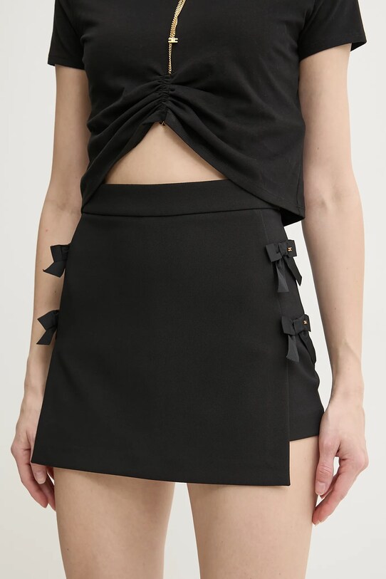 Elisabetta Franchi fustă pantaloni uni negru GO08351E2