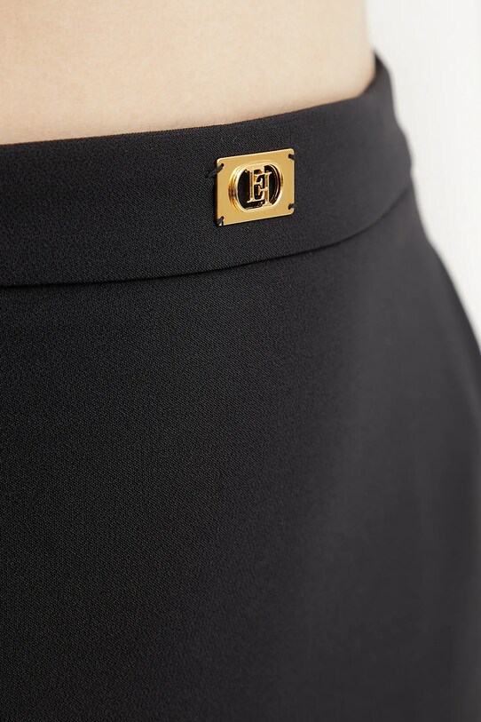 Φούστα Elisabetta Franchi GO09951E2 μαύρο