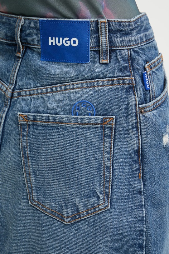 Джинсовая юбка Hugo Blue голубой 50531699